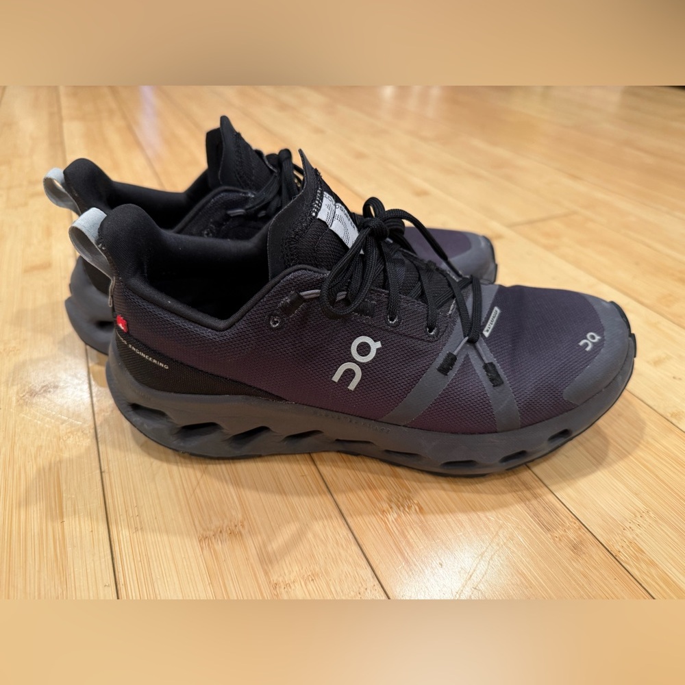On Running Black and Gray Athletic Shoes